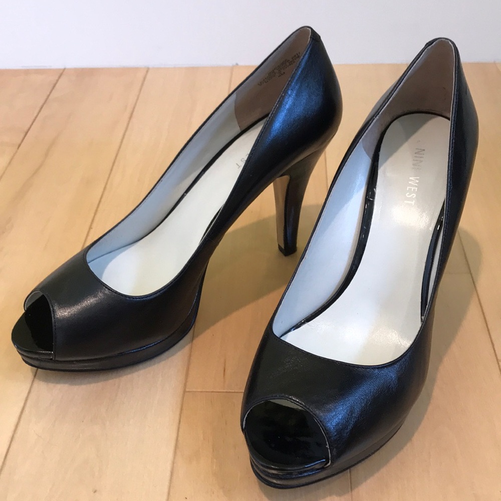 Nine West peep toe heels